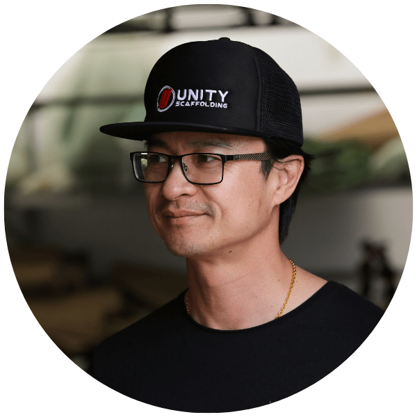 Chanh Huynh, Director of Unity Auckland, an Auckland scaffolding company